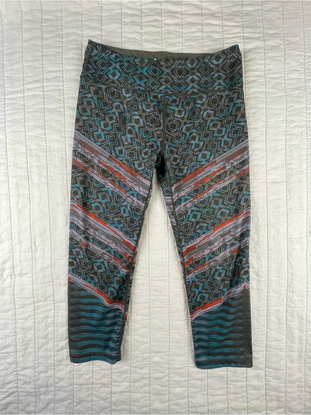 Prana Patterned Capri Leggings Medium